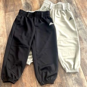 2 pairs of Adidas t-ball pants